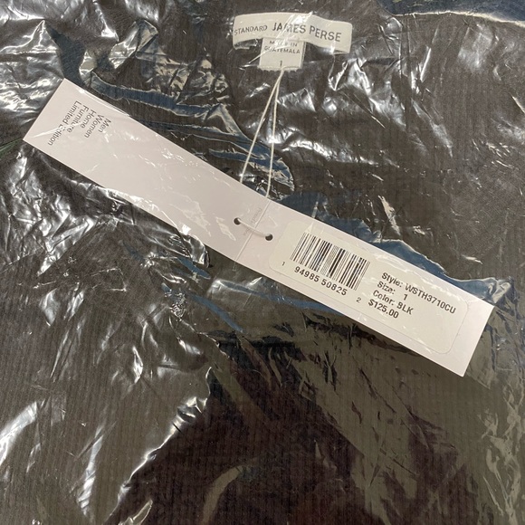 JAMES PERSE Long Raglan Sleeve Thermal Top Size 1 New with tags - Picture 4 of 4